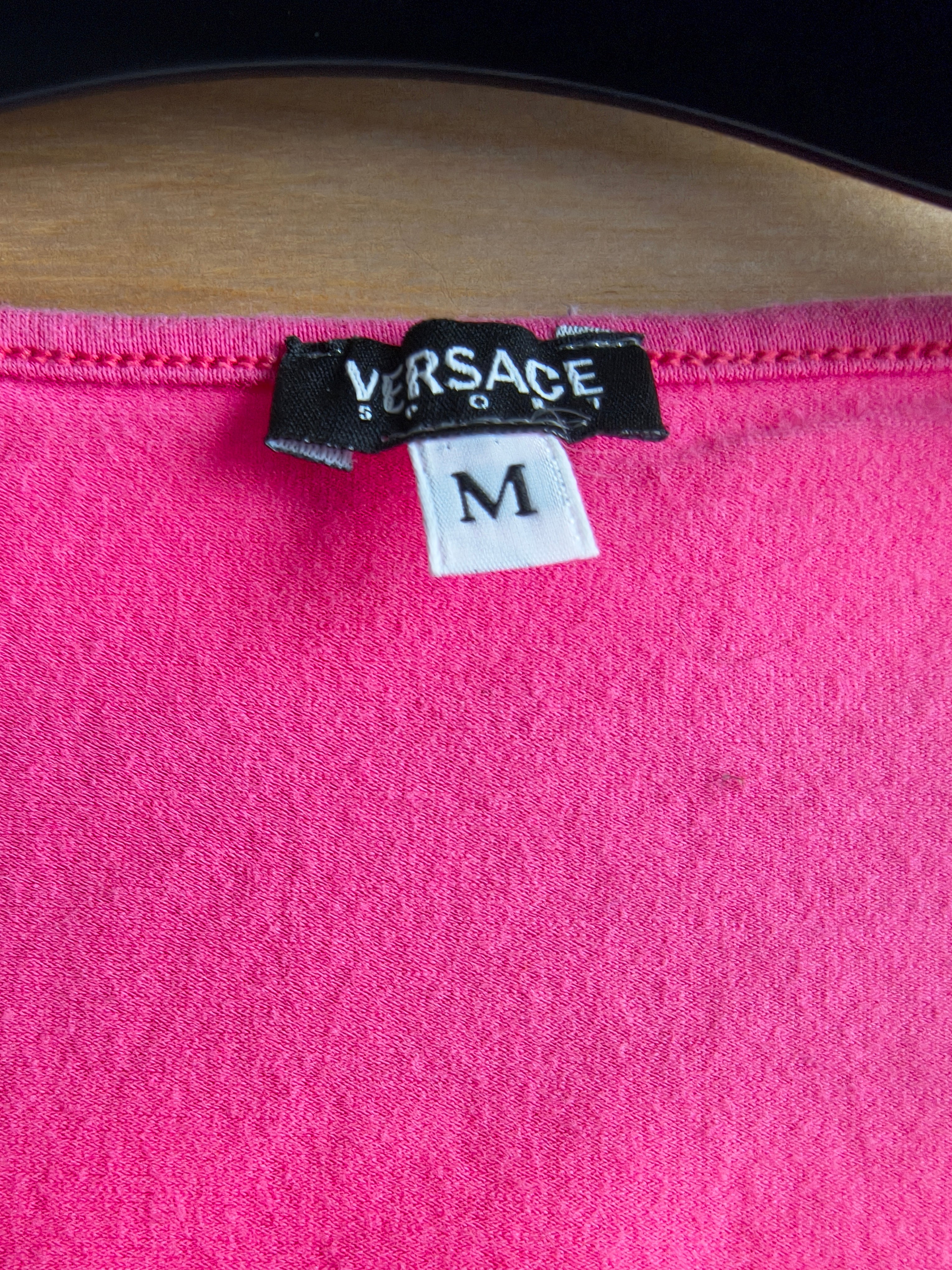 Versace Sport Koszulka Damska Różowa | Vintage | Rozmiar M