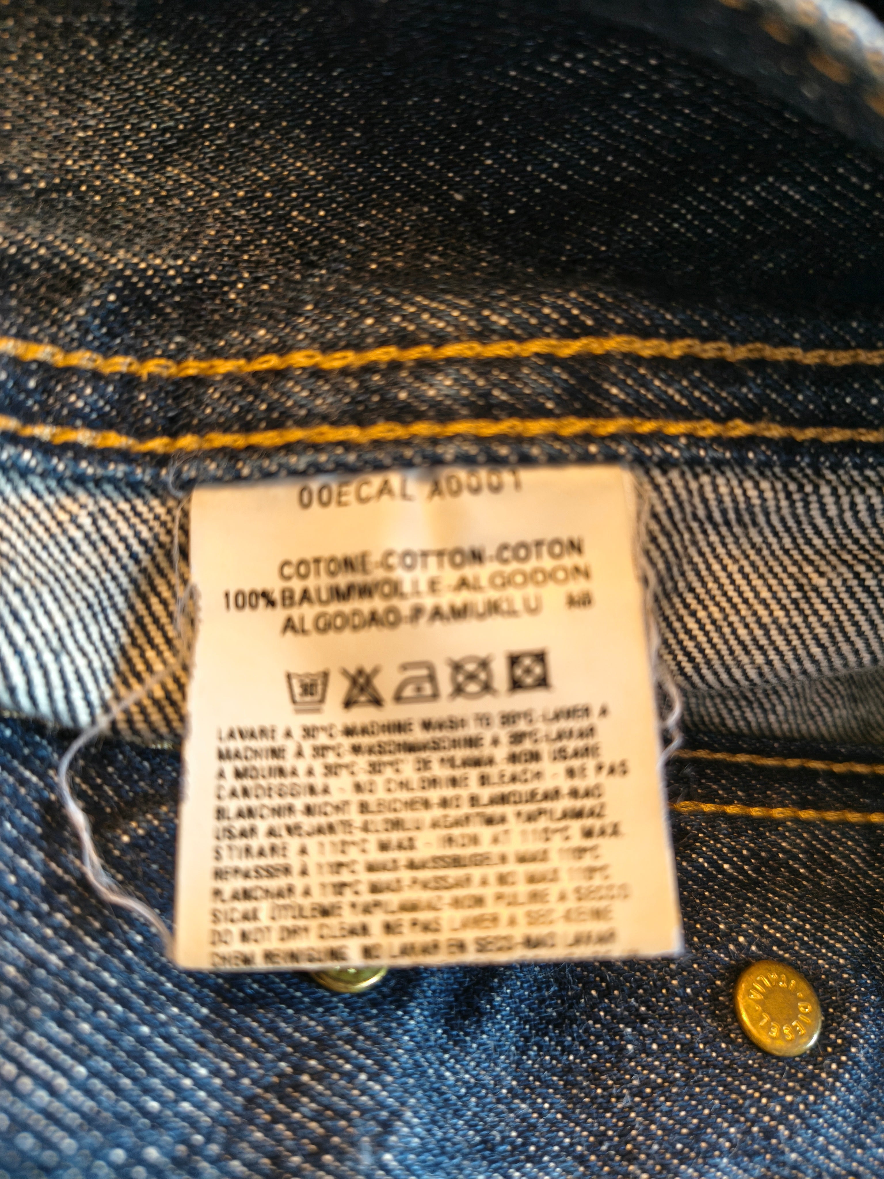 Diesel GREGC Kurtka Jeansowa Męska | Vintage Denim | Made in Italy | Rozmiar L