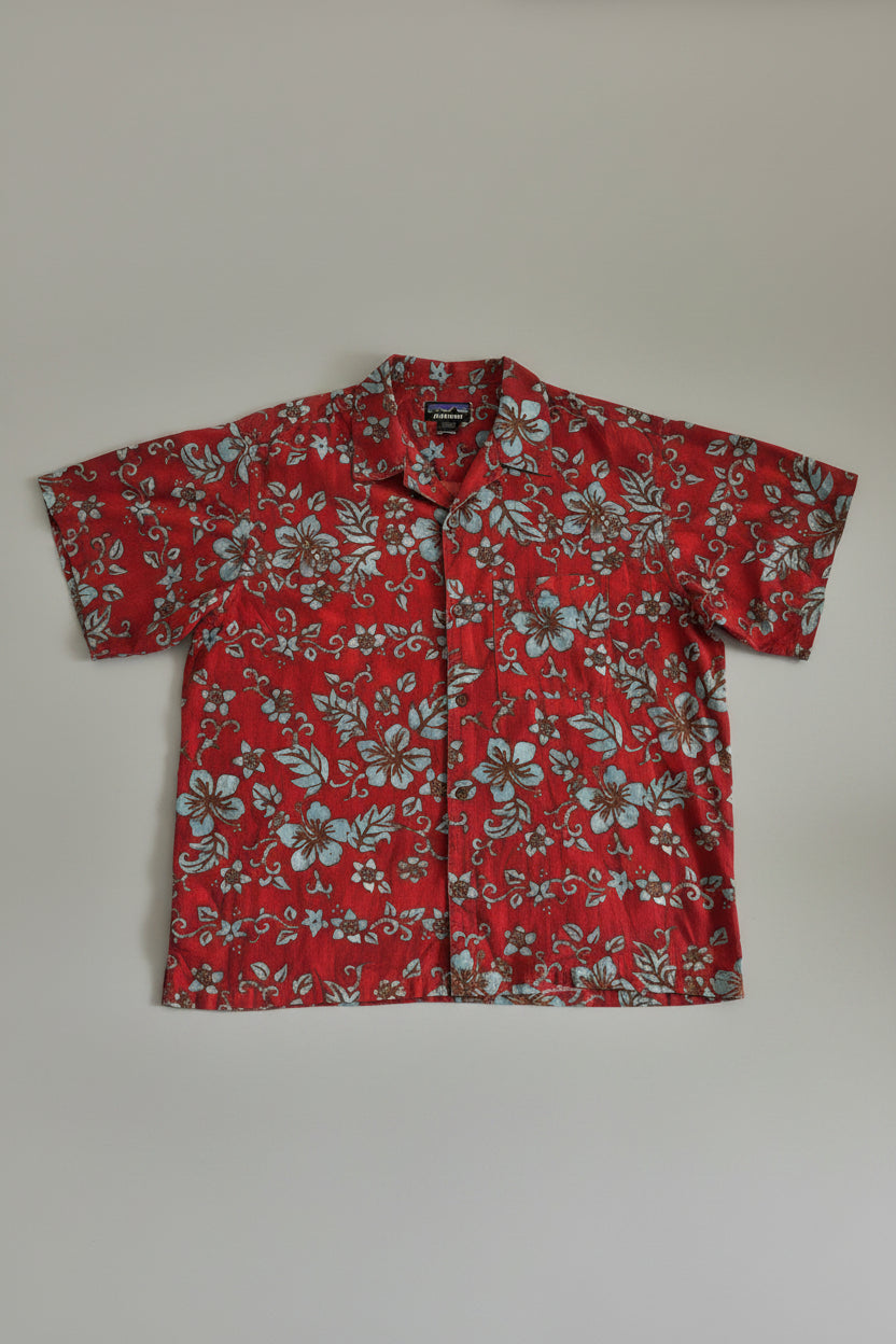 Patagonia Pataloha Koszula Hawajska Męska Czerwona | Vintage | Rozmiar XXL