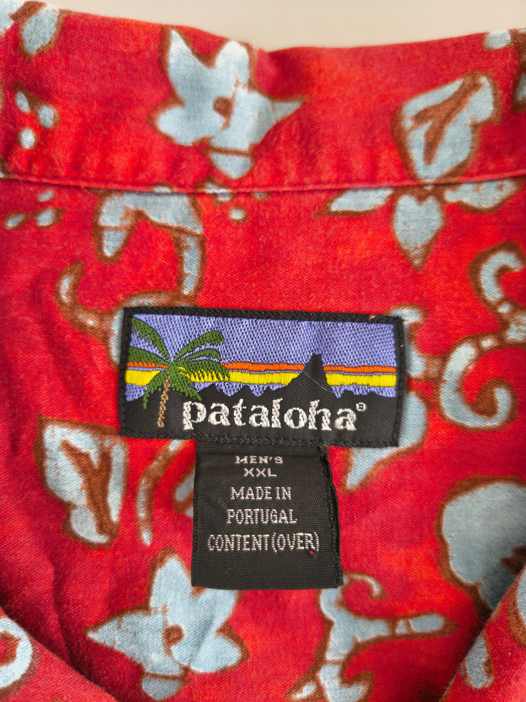 Patagonia Pataloha Koszula Hawajska Męska Czerwona | Vintage | Rozmiar XXL