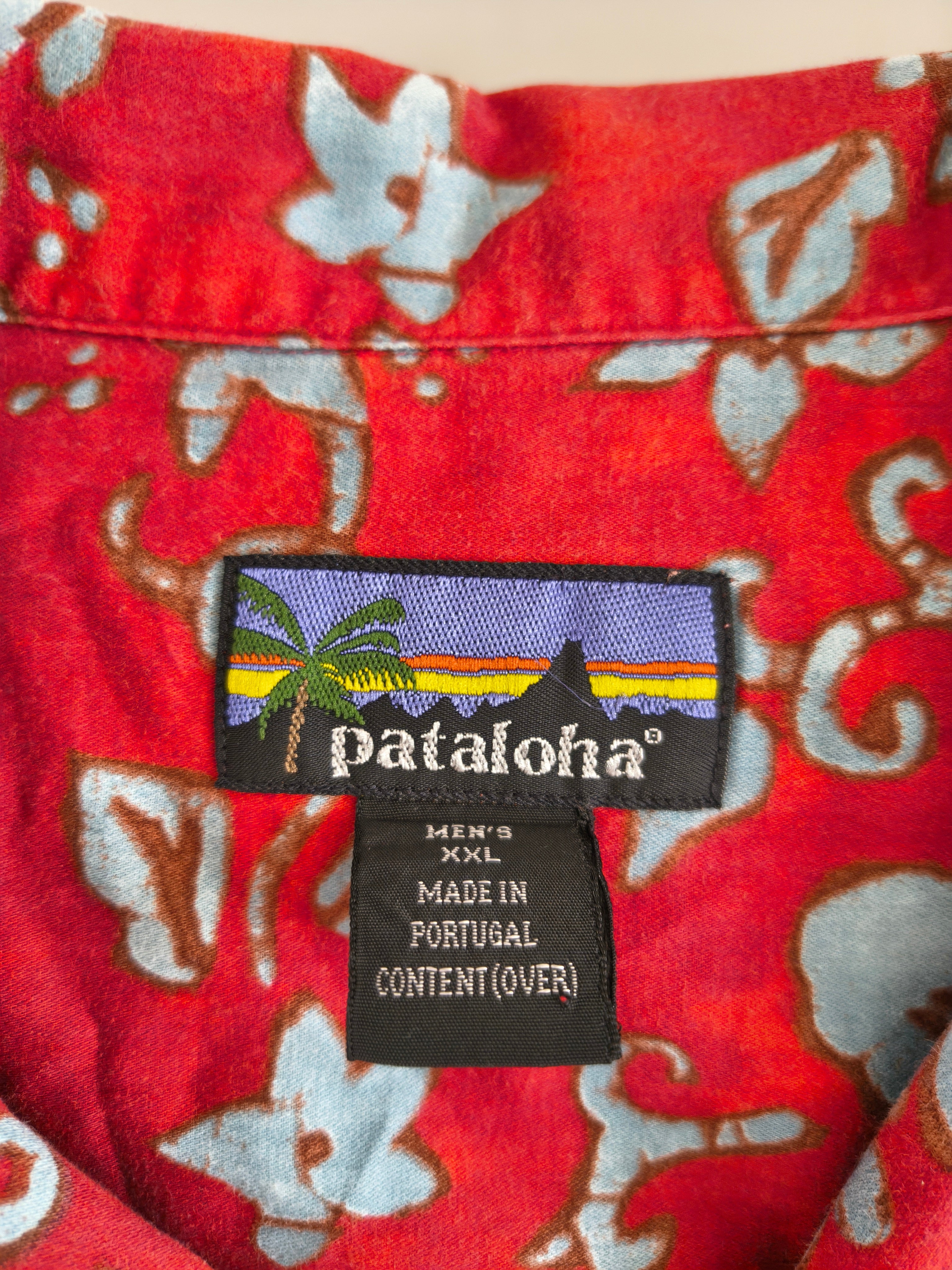 Patagonia Pataloha Koszula Hawajska Męska Czerwona | Vintage | Rozmiar XXL