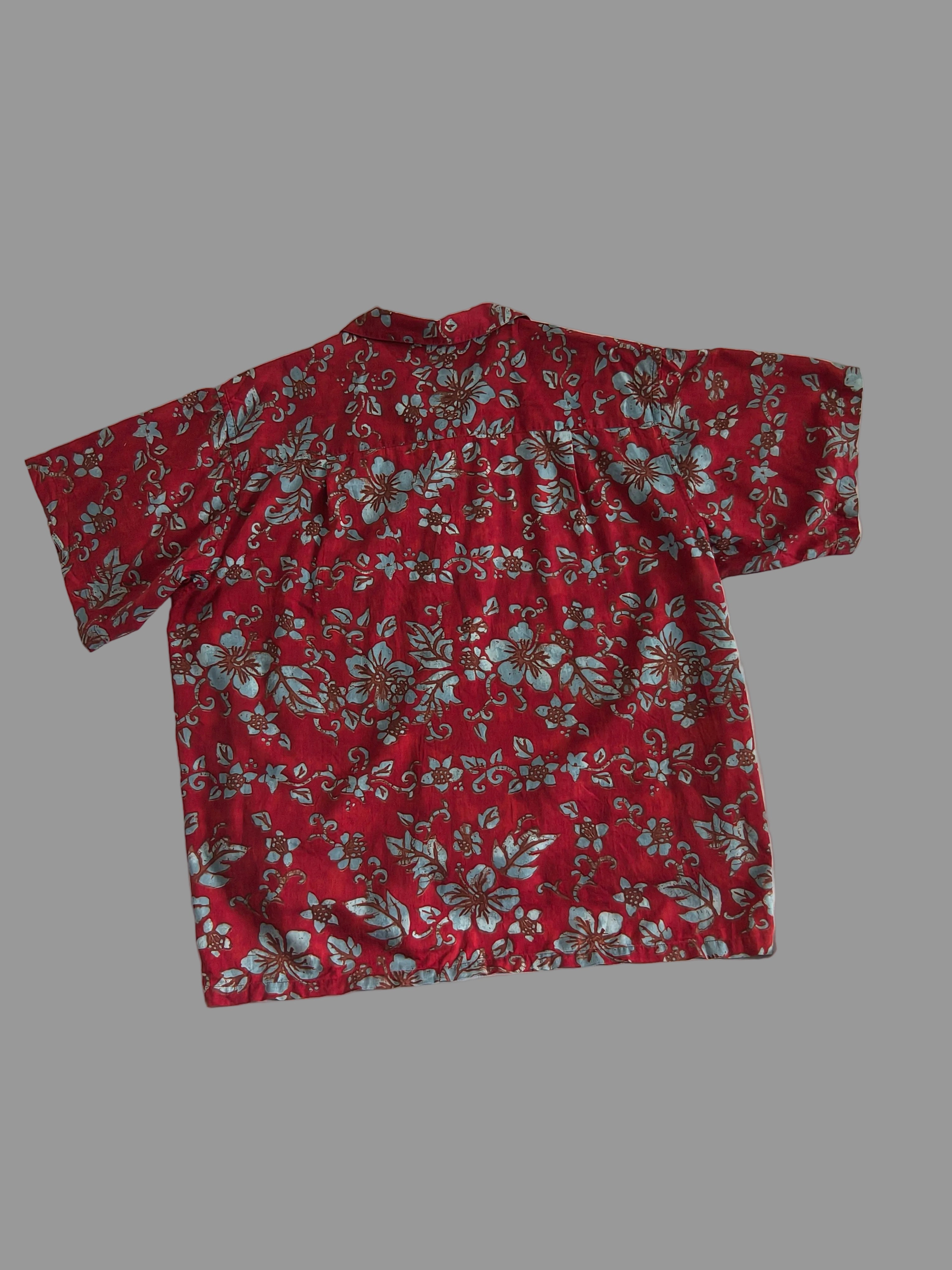 Patagonia Pataloha Koszula Hawajska Męska Czerwona | Vintage | Rozmiar XXL