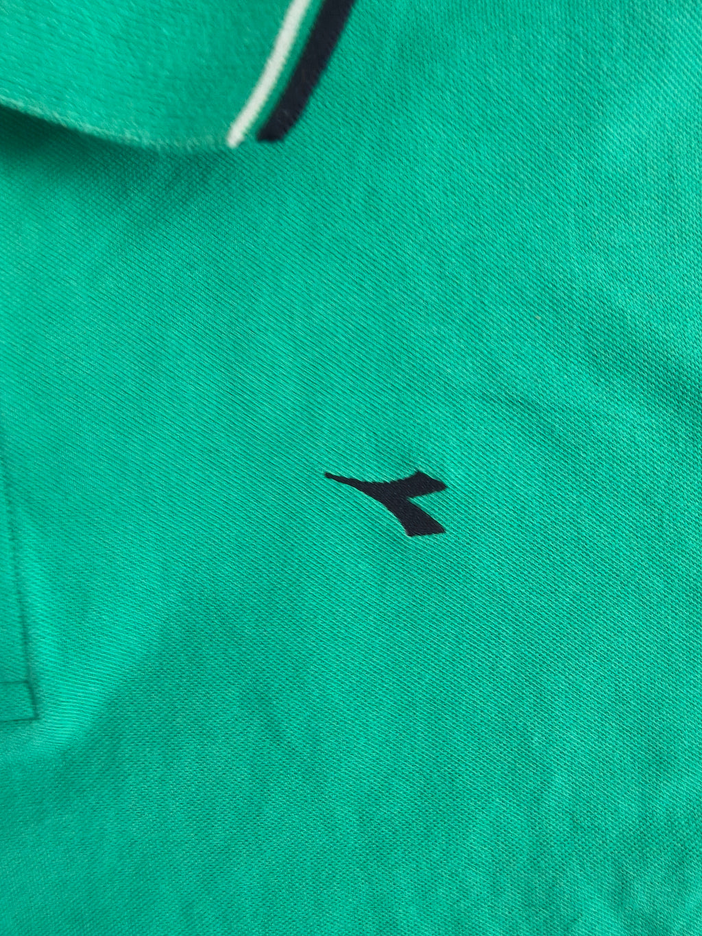 Diadora Koszulka Polo Męska Zielona | Vintage | Rozmiar XXL