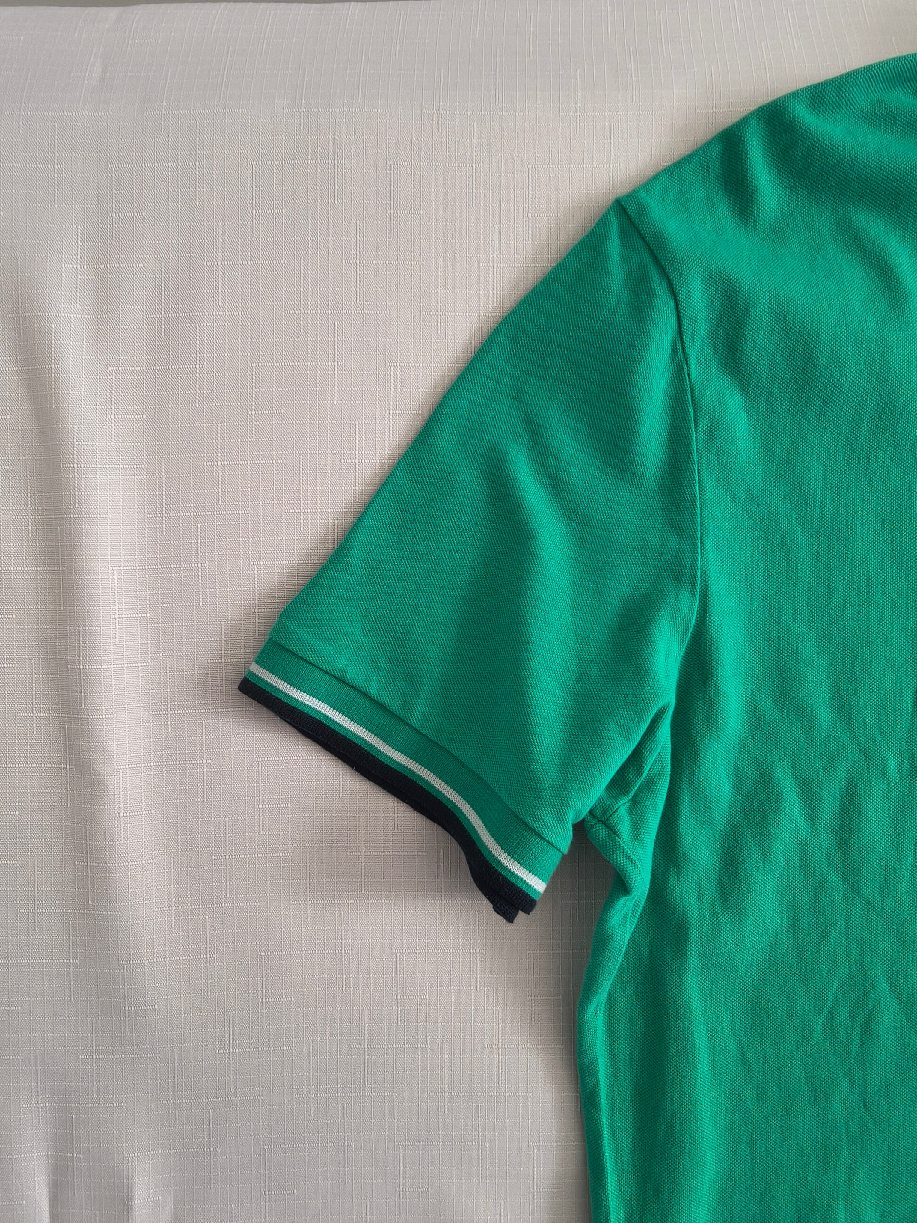 Diadora Koszulka Polo Męska Zielona | Vintage | Rozmiar XXL