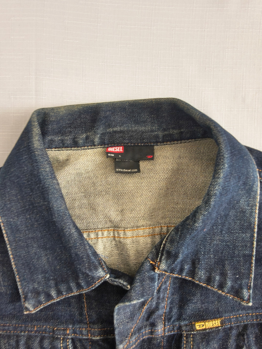 Diesel GREGC Kurtka Jeansowa Męska | Vintage Denim | Made in Italy | Rozmiar L
