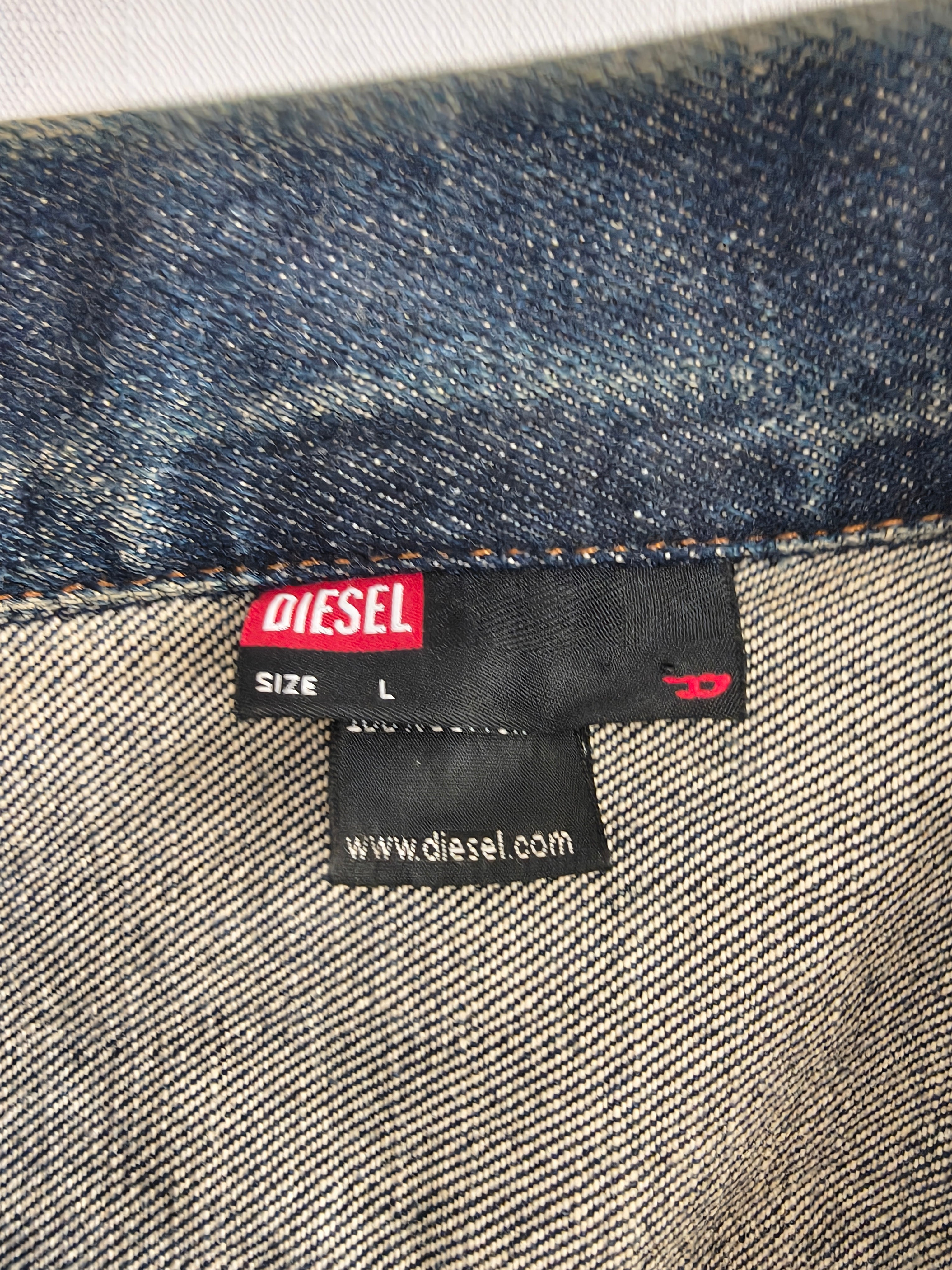 Diesel GREGC Kurtka Jeansowa Męska | Vintage Denim | Made in Italy | Rozmiar L