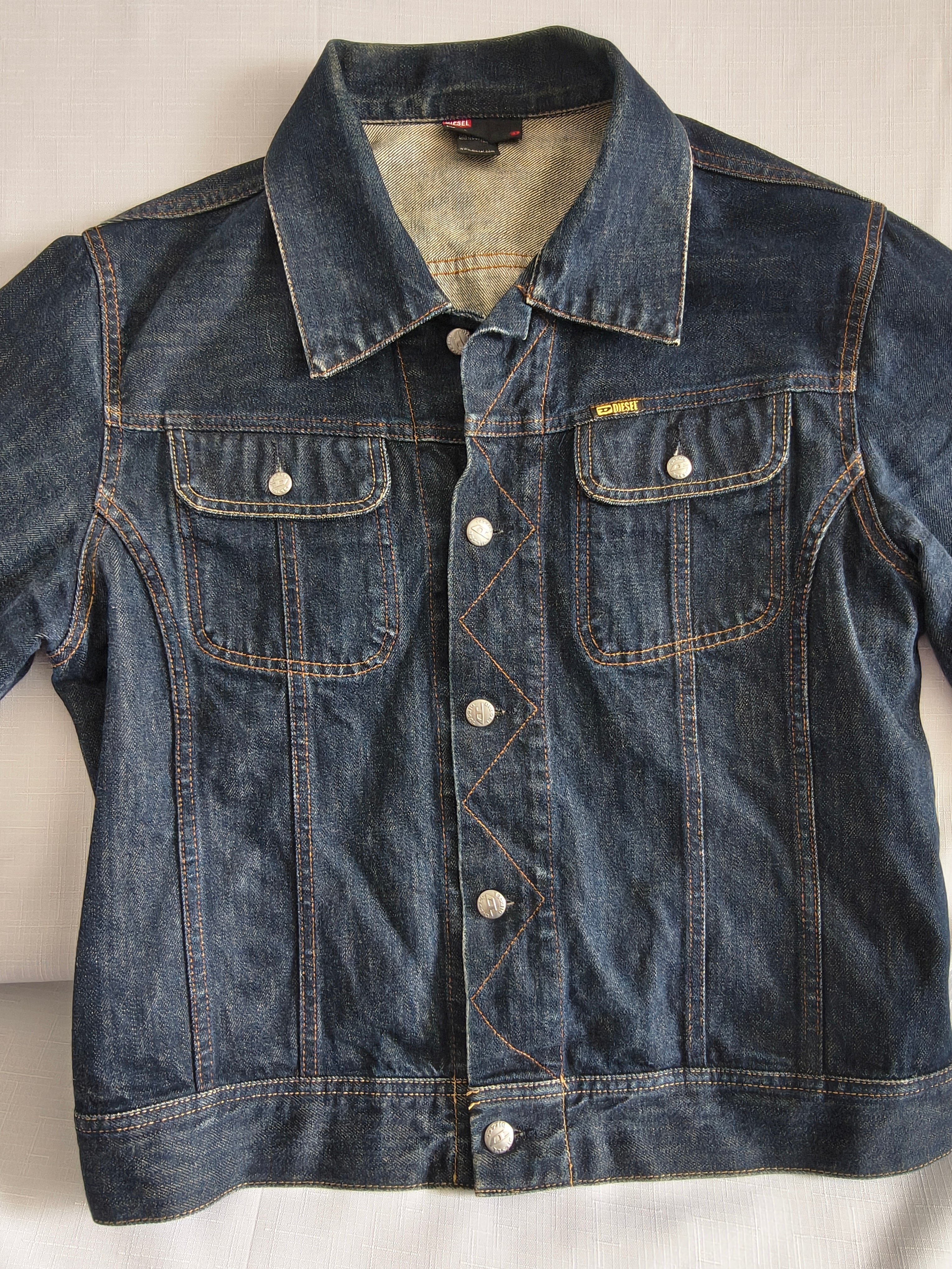 Diesel GREGC Kurtka Jeansowa Męska | Vintage Denim | Made in Italy | Rozmiar L