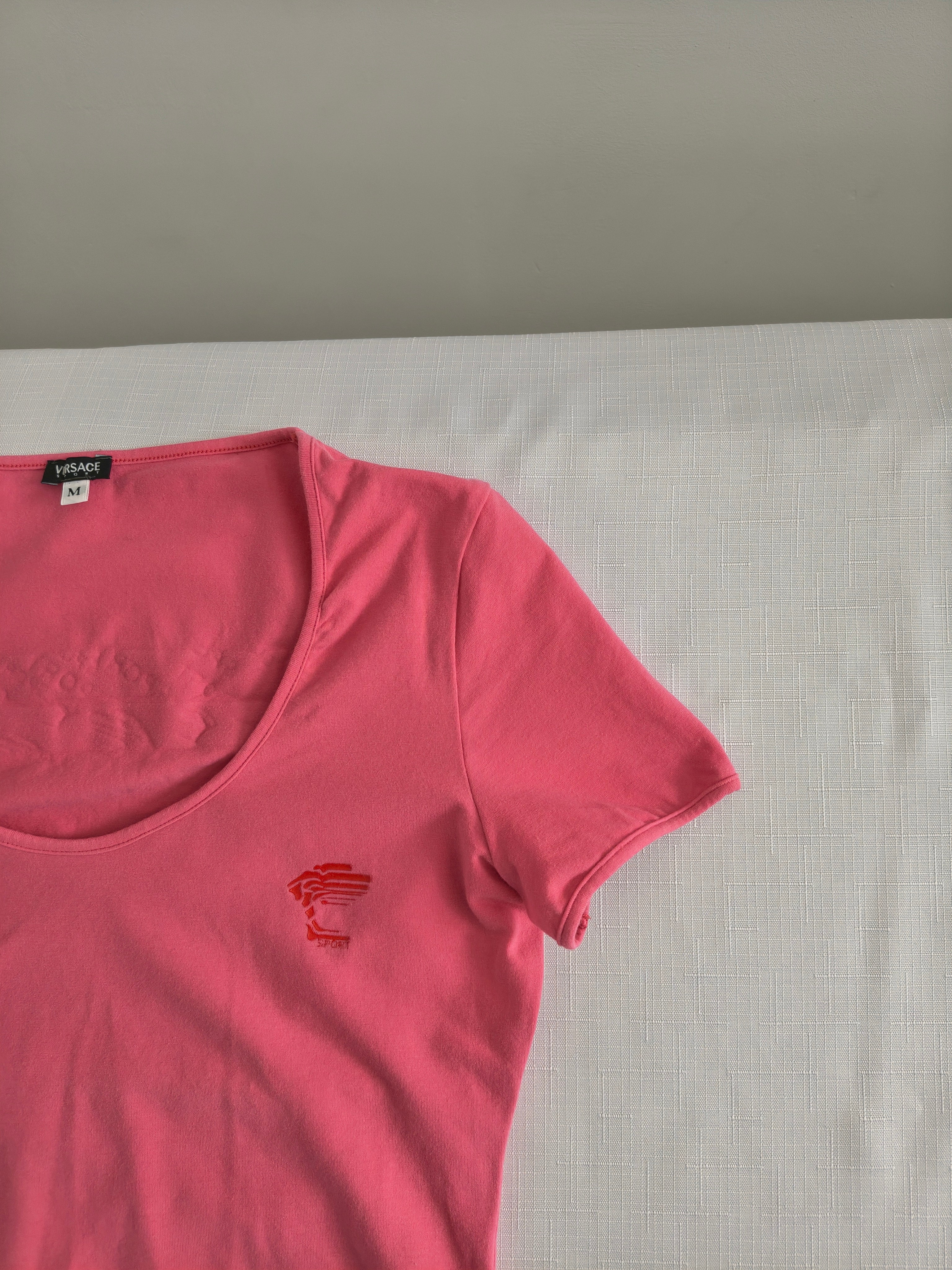 Versace Sport Koszulka Damska Różowa | Vintage | Rozmiar M
