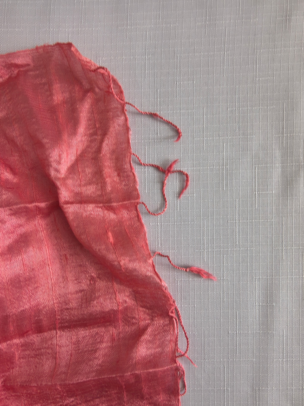 Apaszka Jedwabna Łososiowa | 100% Pure Natural Silk | Fisher's International | 30x177cm