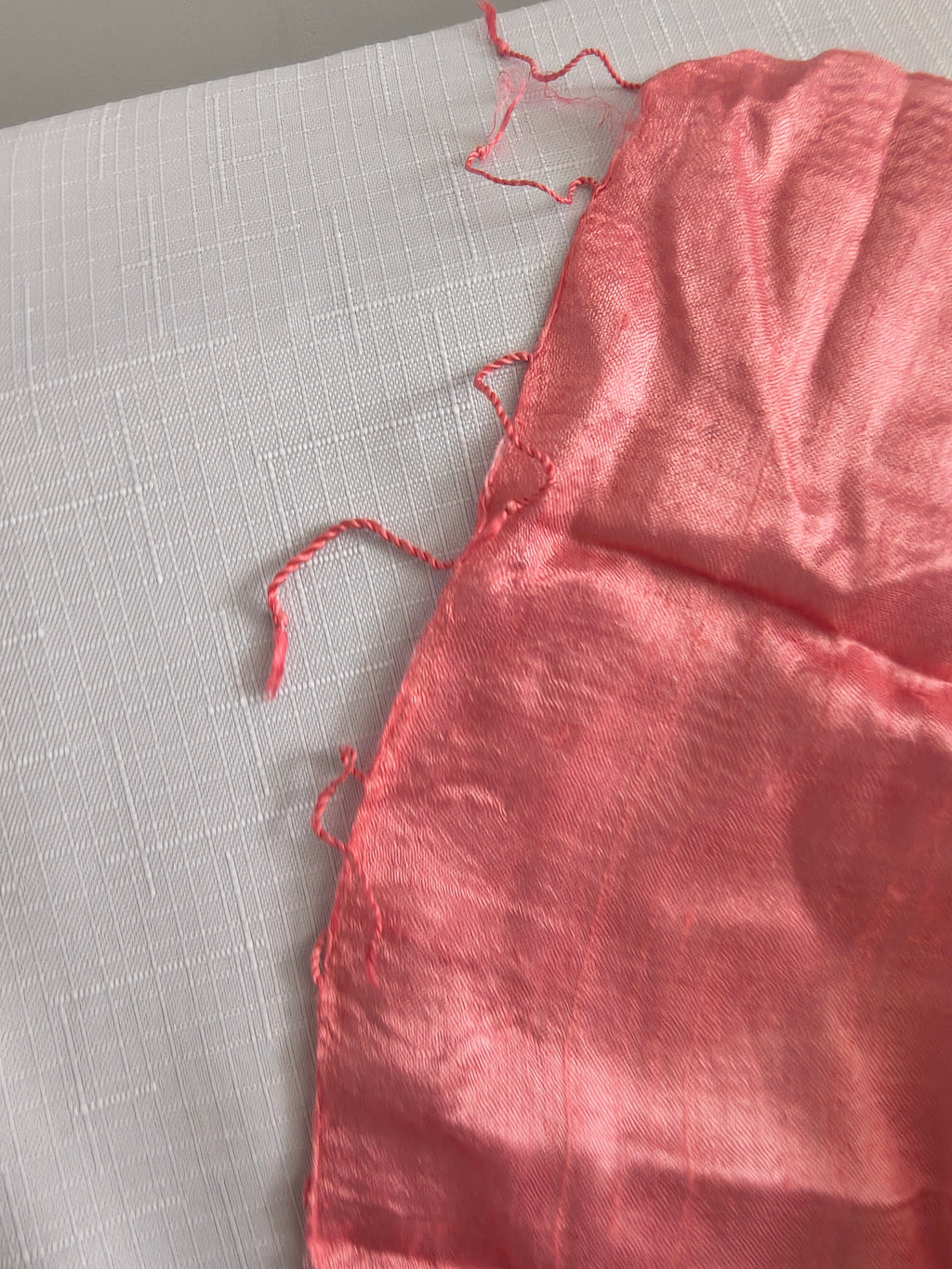 Apaszka Jedwabna Łososiowa | 100% Pure Natural Silk | Fisher's International | 30x177cm