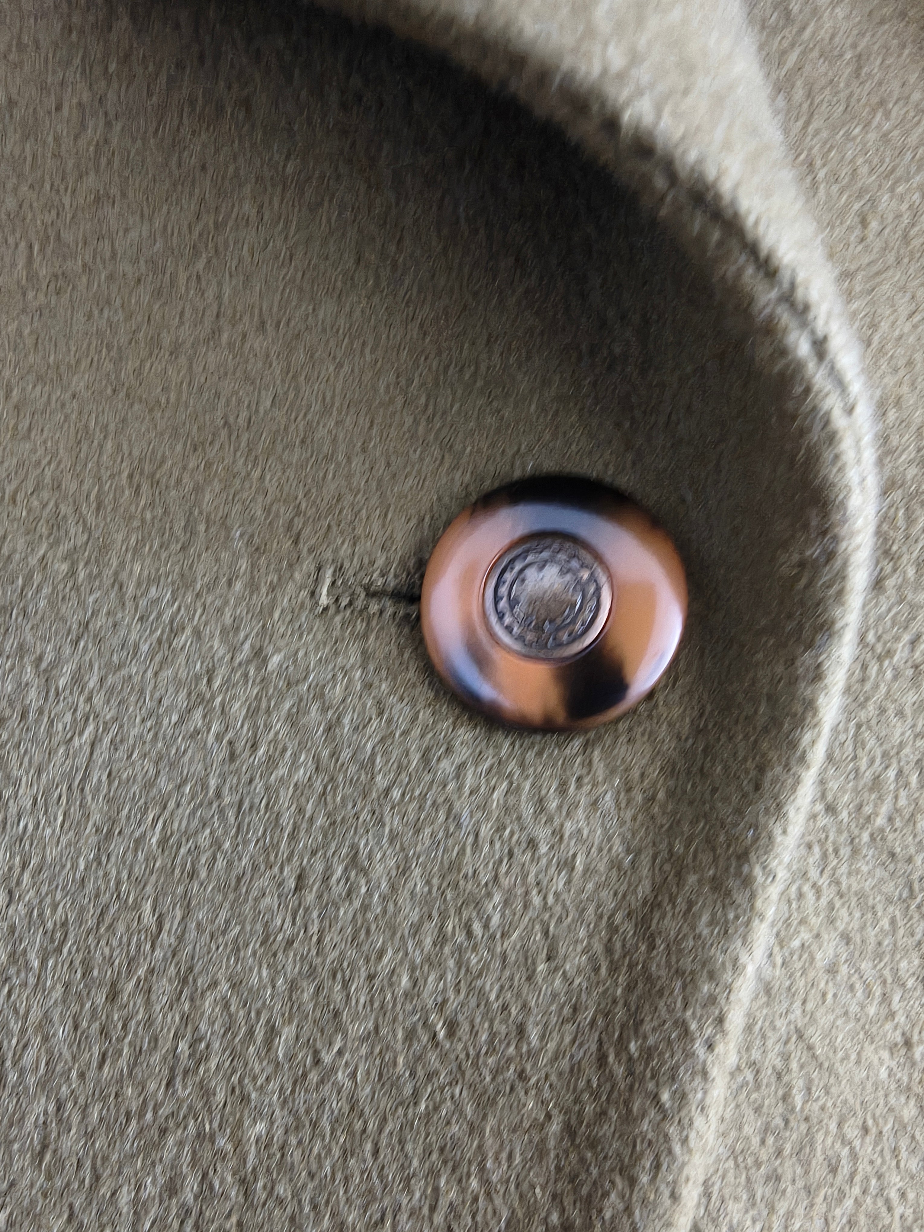 Żakiet Yarell Vintage Blazer — wełna z kaszmirem, oliwkowy, lata 80.