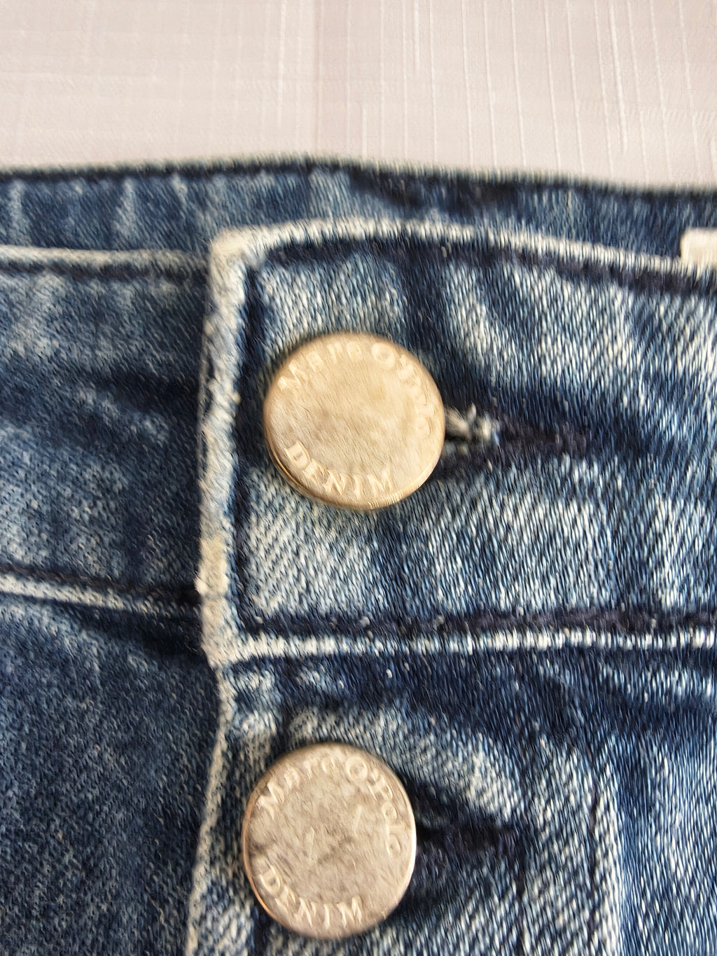 Marc OPolo Denim Spodnica jeansowa mini distressed W30