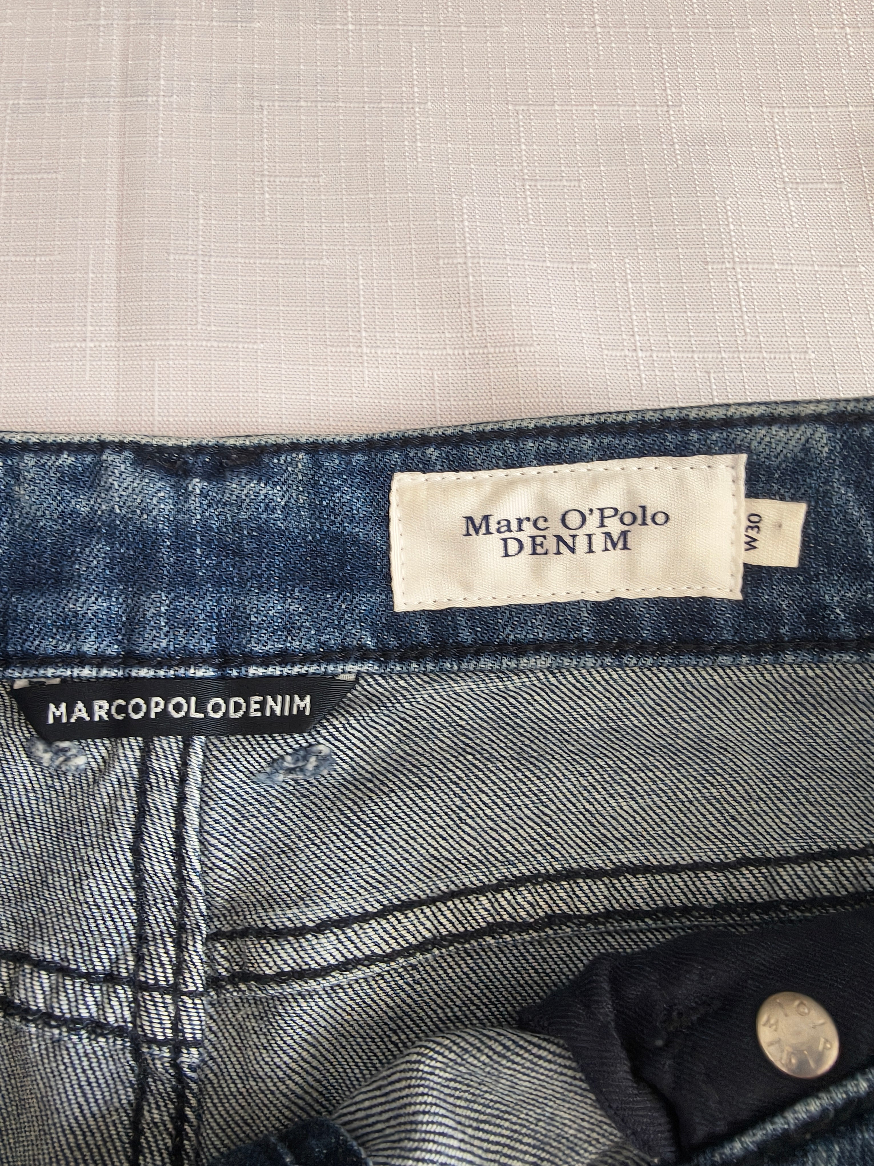 Marc OPolo Denim Spodnica jeansowa mini distressed W30