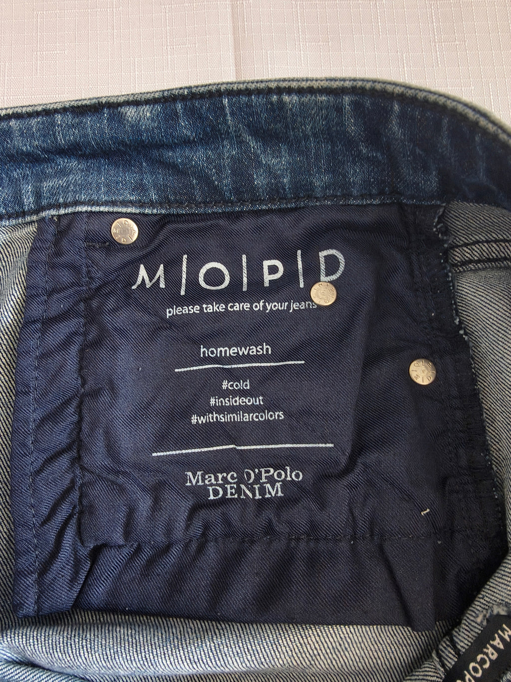 Marc OPolo Denim Spodnica jeansowa mini distressed W30