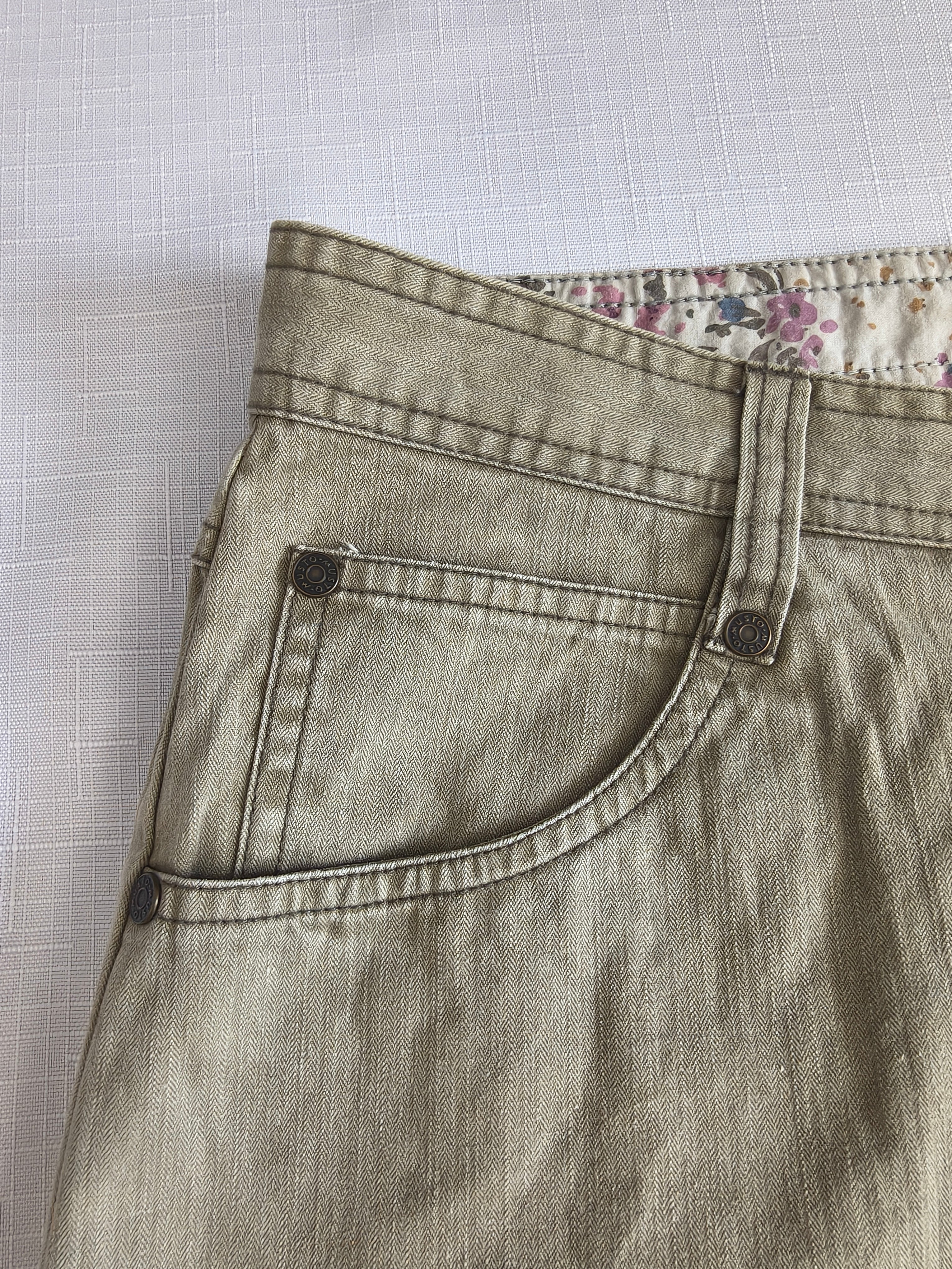 Musto Spodnica damska khaki jodełka 100% bawelna r. 10 UK / 36 EUR