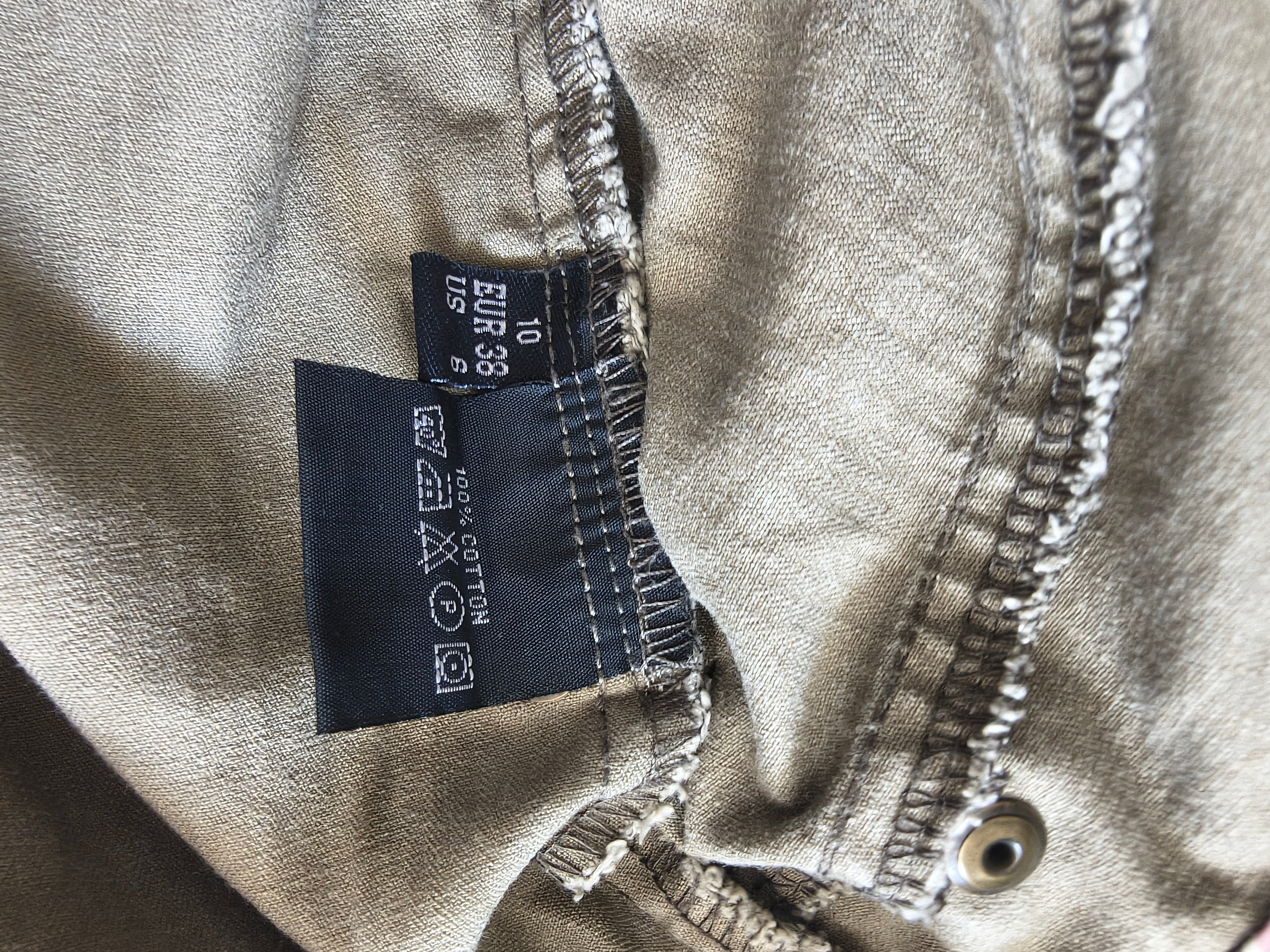 Musto Spodnica damska khaki jodełka 100% bawelna r. 10 UK / 36 EUR