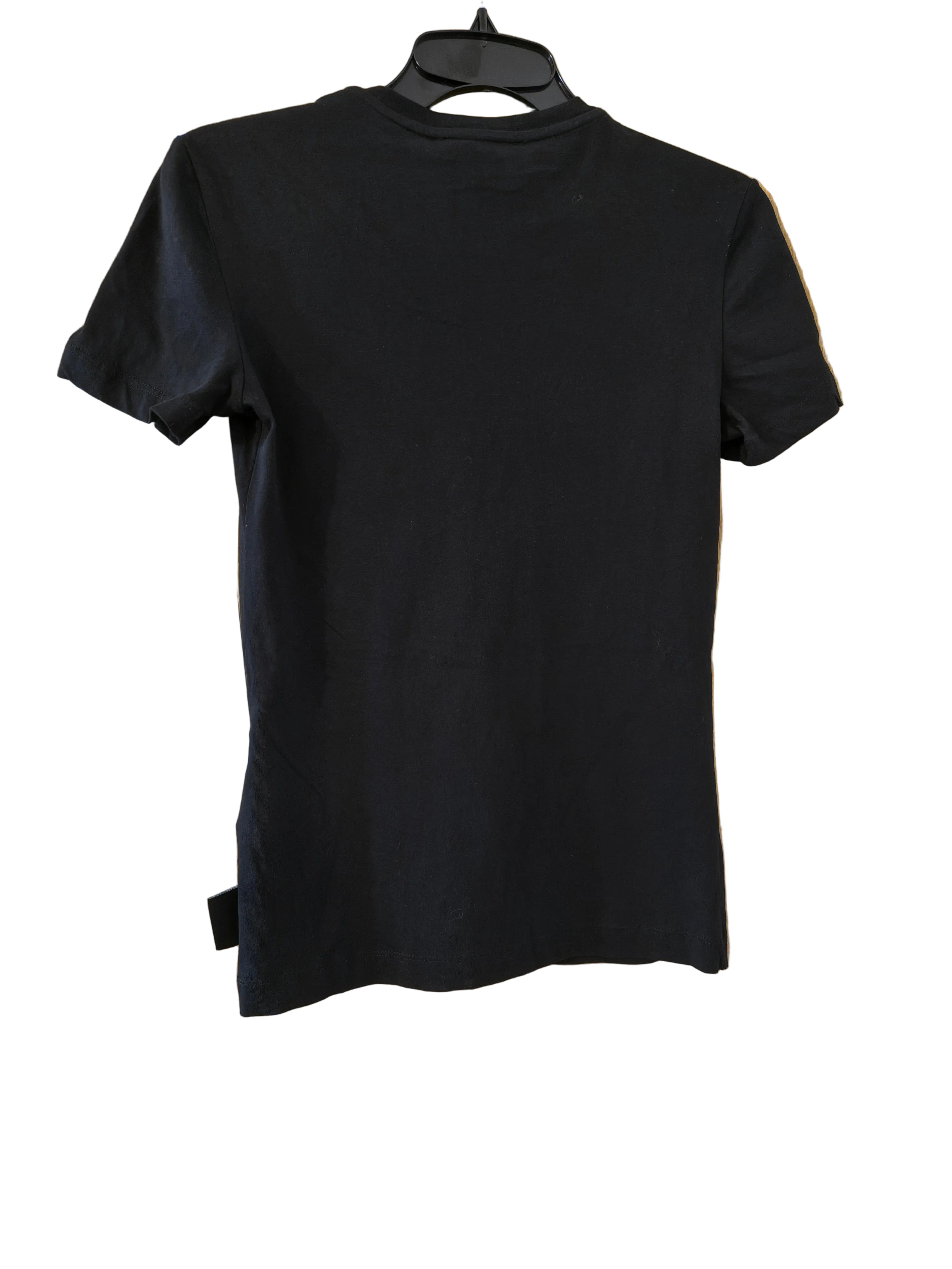 Versace Jeans Couture T-shirt damski czarny zloty napis Milano 1988 r. XS